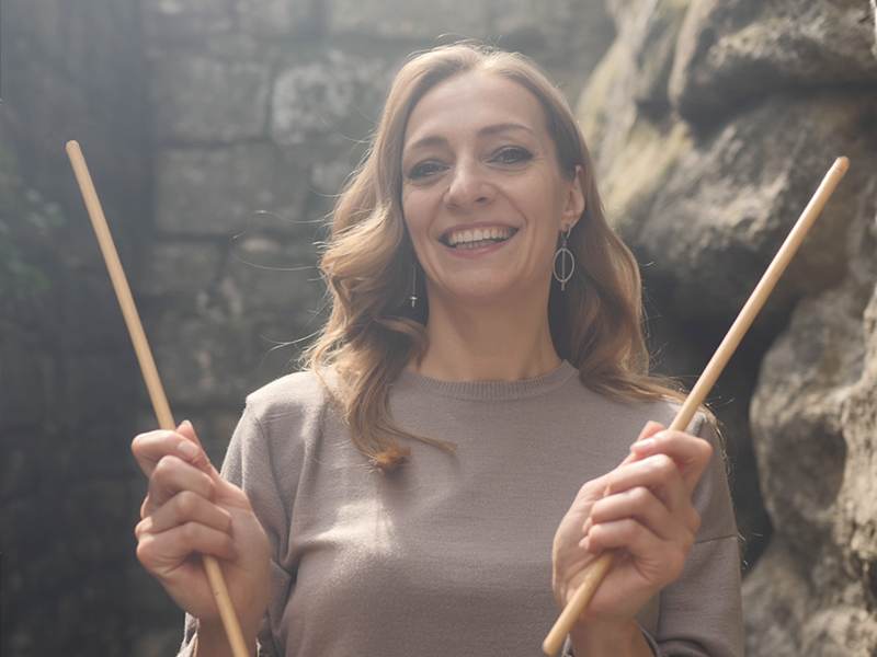 Veredeltes SET - 2er-Set veredelte Rohrstöcke Natur geschält, Länge ca. 70 cm