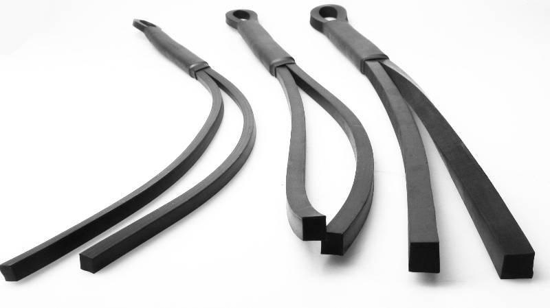 Gummi Peitsche - Vierkant Extrem Set